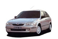 Резиновые автоковрики Mazda 323 VI (BJ) (Мазда 323 6) (2000-2003)
